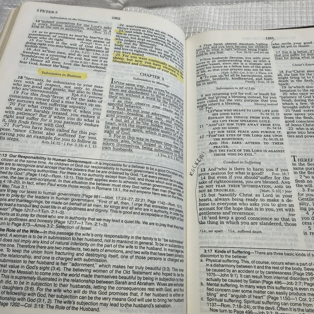 Nelson Open Bible 1985 KJV Expanded Edition Genuine Leather Soft Cover‎ Red